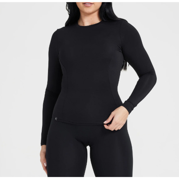 Oner Active Women's Black Mellow Soft Long Sleeve Top Size M - Picture 7 of 7